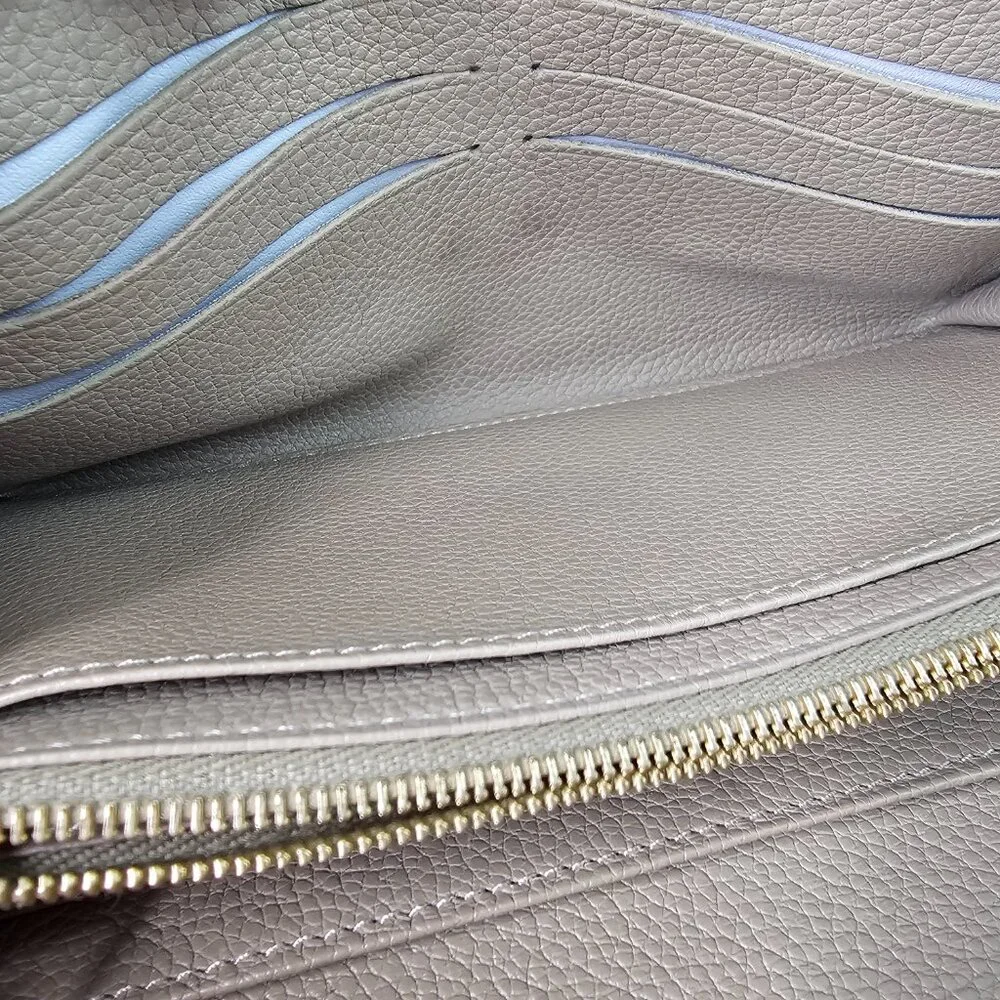 LOUIS VUITTON Bicolor Monogram Giant Sarah Wallet Tourterelle Gray Cream LV Bag - Picture 10 of 12